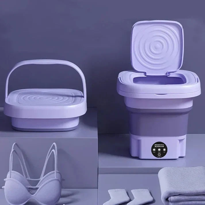 Portable Foldable Washing Machine Mini Laundry Washer with Spin Dryer