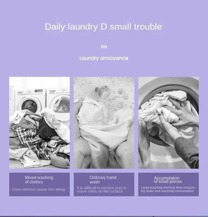 Portable Foldable Washing Machine Mini Laundry Washer with Spin Dryer